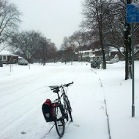Winterliches Radfahren