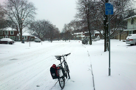 Winterliches Radfahren